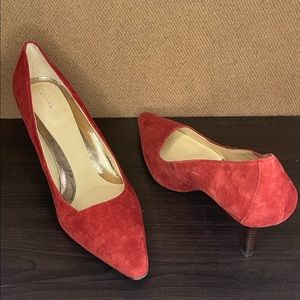 Calvin Klein Suede Dress Pump/~2.5” heels Color: Rust Women: size 10M